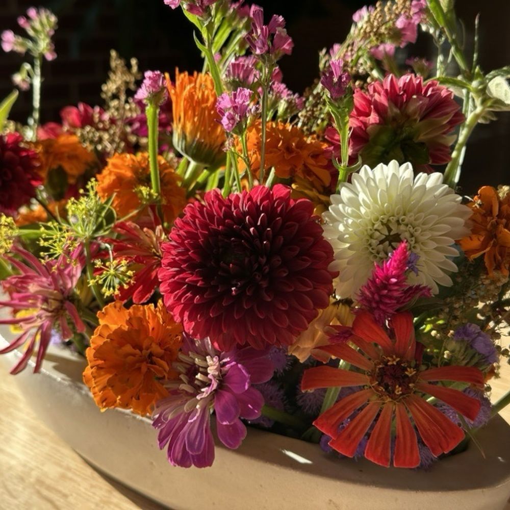 Salt Yard Cafe & Bar - Fresh flowers on the table - New American Near Me - Portland, Maine Salt Yard Cafe & Bar - Fresh flowers on the table - New American Near Me - Portland, Maine