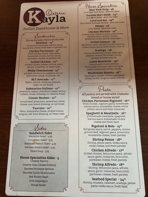 Menu photo 2 Osteria Kayla Fremont, NE Menu photo 2 Osteria Kayla Fremont, NE