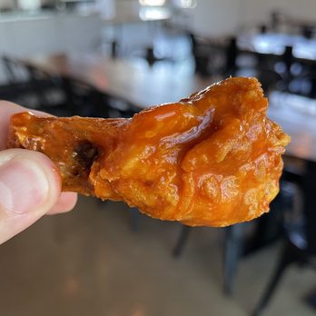 Warrior Wings - Phat and spicy.  Hot Buffalo sauce is excellent.  ('Hellfire' sauce uses Carolina Reapers). - Chicken Wings Near Me - Wauseon, Ohio