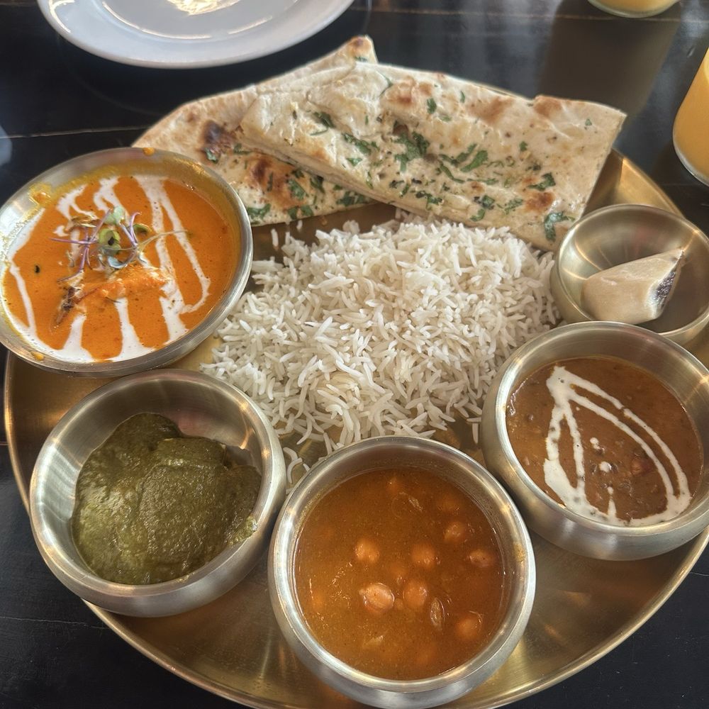 Daddy Ji Finest Indian Cuisine - Butter chicken platter. So flavorful, so delicious. I ordered it mild but you can choose your spice level. All this for $14.99. - Indian Near Me - Claremont, California Daddy Ji Finest Indian Cuisine - Butter chicken platter. So flavorful, so delicious. I ordered it mild but you can choose your spice level. All this for $14.99. - Indian Near Me - Claremont, California