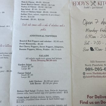 Eddy's Kitchen - New menu pg2 - Breakfast & Brunch Near Me - North Plainfield, New Jersey