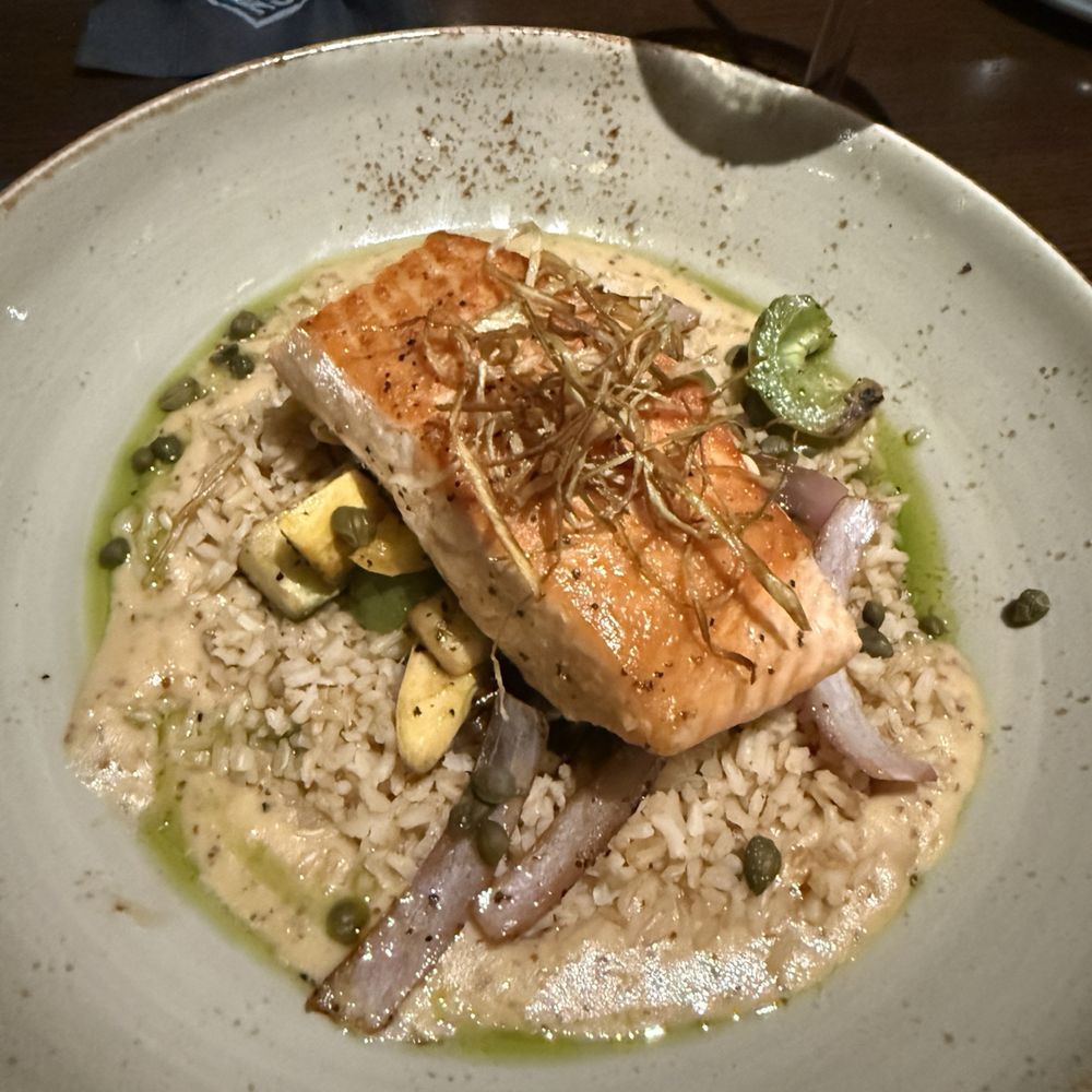 Reunion Kitchen + Drink - Pan Roasted Salmon - New American Near Me - Anaheim, California