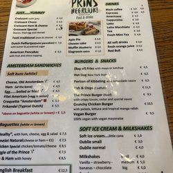 Prins Heerlijk - Menu