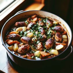 Eat Cook Joy - Sausage Stew: Postpartum Meal Prep