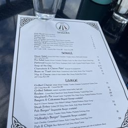 Food menu