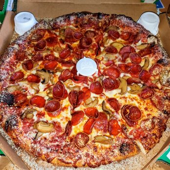 Marco's Pizza - Large pepperoni & Mushroom w/ Parmesan crust. Sides of garlic sauce & ranch - Pizza Near Me - Girard, Ohio Marco's Pizza - Large pepperoni & Mushroom w/ Parmesan crust. Sides of garlic sauce & ranch - Pizza Near Me - Girard, Ohio