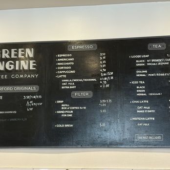 Green Engine Coffee - menu options - Coffee & Tea Near Me - Haverford, Pennsylvania