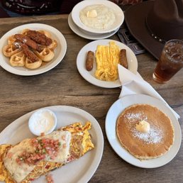 Chicken and waffles , Captain's Omelette Chicken and waffles , Captain's Omelette