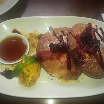 Is It Cafe - Berry pancakes with pistachio marscapone. - Restaurants Near Me - Prahran, VIC Is It Cafe - Berry pancakes with pistachio marscapone. - Restaurants Near Me - Prahran, VIC