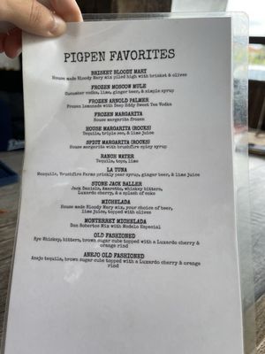 Menu photo 1 The Pigpen San Antonio, TX Menu photo 1 The Pigpen San Antonio, TX