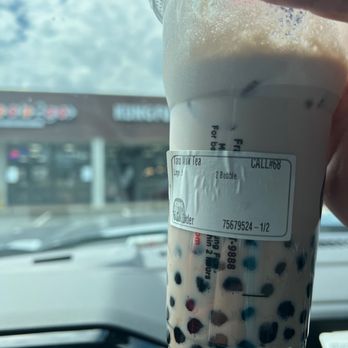Kung Fu Tea - Taro Milk Tea with extra boba. - Coffee & Tea Near Me - Charlotte, North Carolina