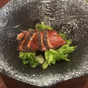 Momiji Sushi House - Seared pepper tuna - Sushi Bars Near Me - Spring Hill, Florida Momiji Sushi House - Seared pepper tuna - Sushi Bars Near Me - Spring Hill, Florida