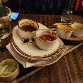 Paloma Restaurant - Fajitas and salsa end game. Forgot to take pics of fajitas earlier - Mexican Near Me - Santa Fe, New Mexico