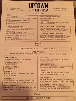 Menu photo 8 Uptown Deli and Brew Westerville, OH