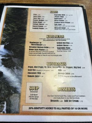 Menu photo 1 Farmer's Feed Mill Restaurant Leitchfield, KY