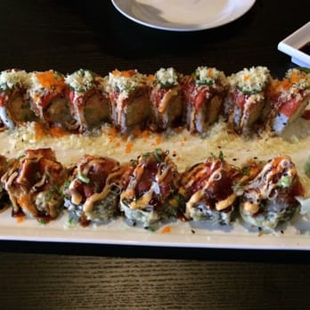 Ginban Sushi - Volcano and Hawaiian rolls - Sushi Bars Near Me - Phoenix, Arizona