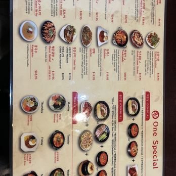 One Korean Restaurant - Menu - Korean Near Me - Beaverton, Oregon