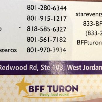 BFF Turon - Business card - Filipino Near Me - West Jordan, Utah BFF Turon - Business card - Filipino Near Me - West Jordan, Utah