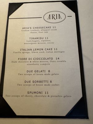 Menu photo 7 Aria Restaurant West Bloomfield Township, MI Menu photo 7 Aria Restaurant West Bloomfield Township, MI
