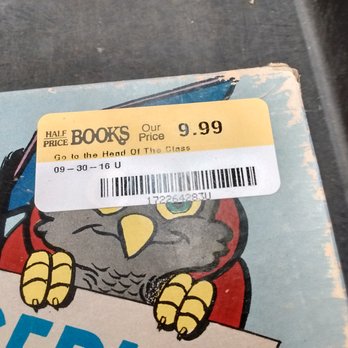 Half Price Books - Price sticker on Go to the Head of the Class game at HPB Dublin that I sold - Books, Mags, Music & Video Near Me - Dublin, California