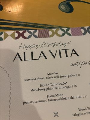 Menu photo 4 Alla Vita Chicago, IL Menu photo 4 Alla Vita Chicago, IL