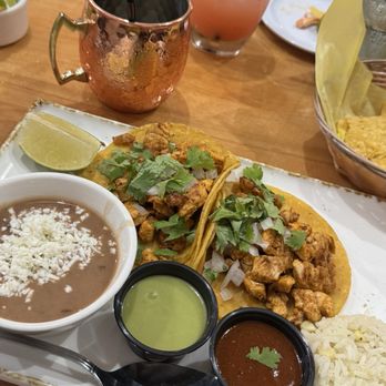 Tulum OC - Chicken tacos, beans and rice - Mexican Near Me - Anaheim, California Tulum OC - Chicken tacos, beans and rice - Mexican Near Me - Anaheim, California