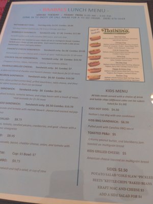 Menu photo 1 Baabals Ice Cream Shoppe Fletcher, NC