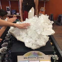 Golden Rock Shop - Awesome Lemurian Seed Quartz Cluster from Brazil. Beaming with intense vibes!