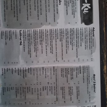 O-Ku - Menu - Sushi Bars Near Me - Charlotte, North Carolina