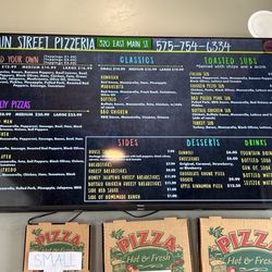 Sky High Pies - Whole menu