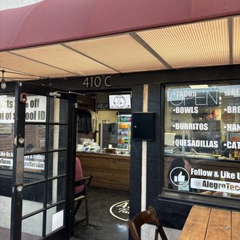 Alegro Taco Bar - Outside - Tacos Near Me - Fullerton, California Alegro Taco Bar - Outside - Tacos Near Me - Fullerton, California