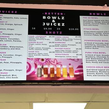 Better Blendz - 8.4.24 Menu - Juice Bars & Smoothies Near Me - San Diego, California