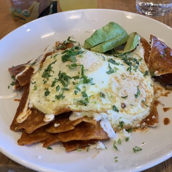 Poached Kitchen - Chiliquilies roja - Breakfast & Brunch Near Me - Irvine, California