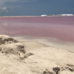 Las Coloradas - Sand and pink water