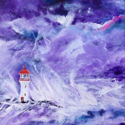 Storm Cafe - Some of our local art for sale painted by a local artist.