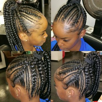 Jihancheveu - Feeder braids into a pony tail - Makeup Artists Near Me - Santa Monica, California