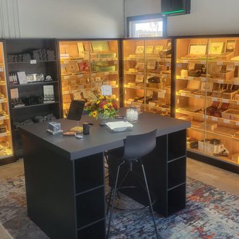 Black Crown Social - Humidors with cut & light station - Cigar Bars Near Me - Rogers, Arkansas Black Crown Social - Humidors with cut & light station - Cigar Bars Near Me - Rogers, Arkansas