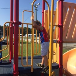 Gulfport Dragway - Playground area for kids next to standa