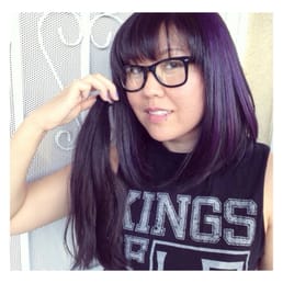 Single process color (purple), highlights (purple and red), and 10" cut Single process color (purple), highlights (purple and red), and 10" cut
