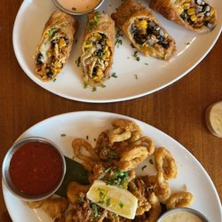 The Chew Chew - Appetizers Calamari fritti and southwestern chicken egg rolls