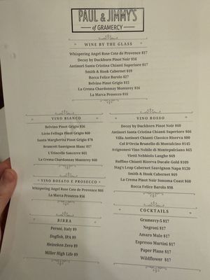 Menu photo 2 Paul & Jimmy's New York, NY Menu photo 2 Paul & Jimmy's New York, NY
