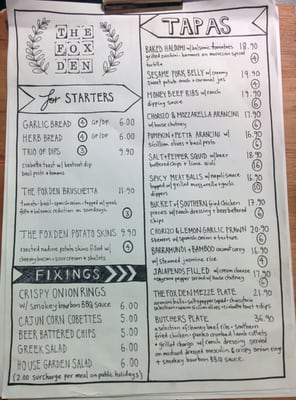 Menu photo 3 The Fox Den Gloucester, NSW