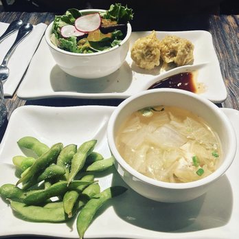 Up Thai - Lunch Special || Salad + Steamed Dumplings || Edamame + Soup - Thai Near Me - New York, New York Up Thai - Lunch Special || Salad + Steamed Dumplings || Edamame + Soup - Thai Near Me - New York, New York