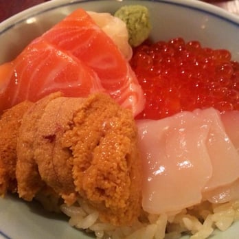 Ebi Sushi Bar - Ordered a special menu for a friend's farewell party. Uni emulsified rice with uni, scallops, salmon, and roe. Amazing! - Sushi Bars Near Me - Somerville, Massachusetts Ebi Sushi Bar - Ordered a special menu for a friend's farewell party. Uni emulsified rice with uni, scallops, salmon, and roe. Amazing! - Sushi Bars Near Me - Somerville, Massachusetts