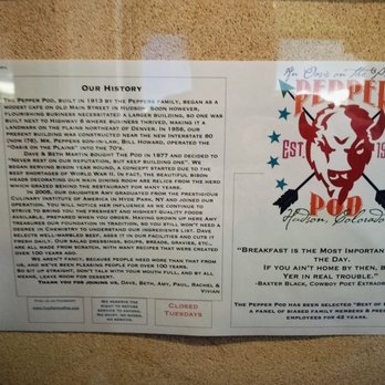 The Pepper Pod - Breakfast & Brunch Near Me - Hudson, Colorado