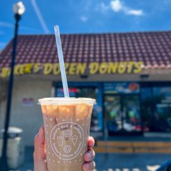 Baker's Dozen Donuts Deli & Delights - Salted Caramel Iced Latte