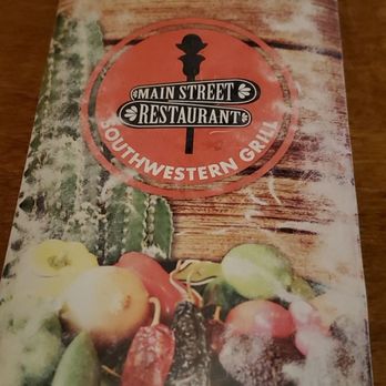 Main Street Restaurant - Menu cover - Mexican Near Me - Saugerties, New York Main Street Restaurant - Menu cover - Mexican Near Me - Saugerties, New York