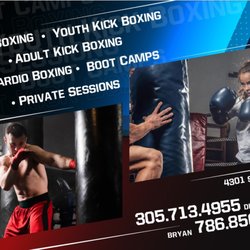 Youth Boxing, Youth Kickboxing, Adult Kickboxing, Cardio Boxing, Private Sessions