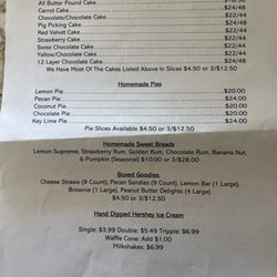Nancy Jo's Homemade - Menu