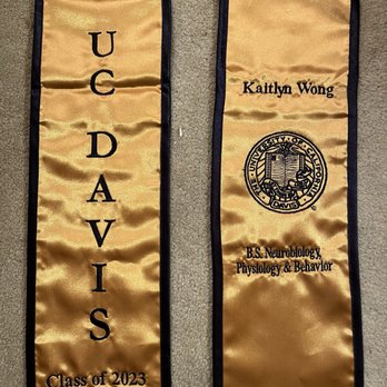 Ink Monkey Graphics - UCD Grad Stole - Screen Printing/T-Shirt Printing Near Me - Davis, California